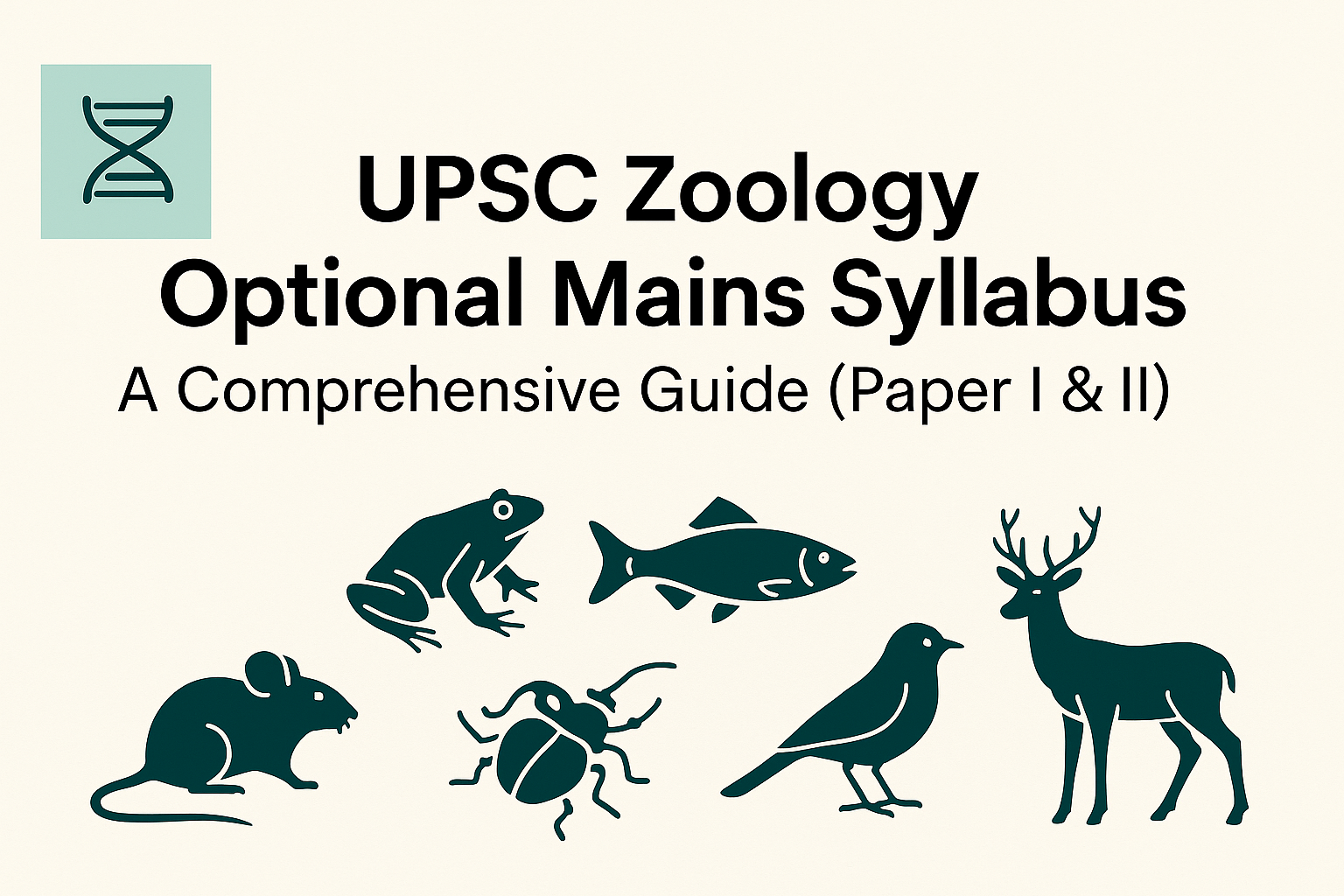 UPSC Zoology Optional Mains Syllabus: A Comprehensive Guide (Paper I & II)